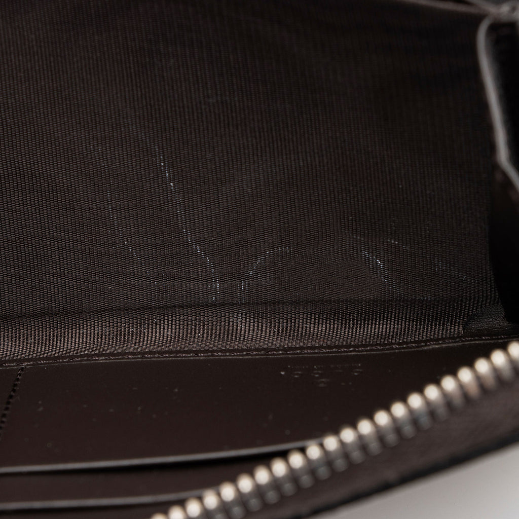 Gucci GG Supreme Web Zip Around Wallet