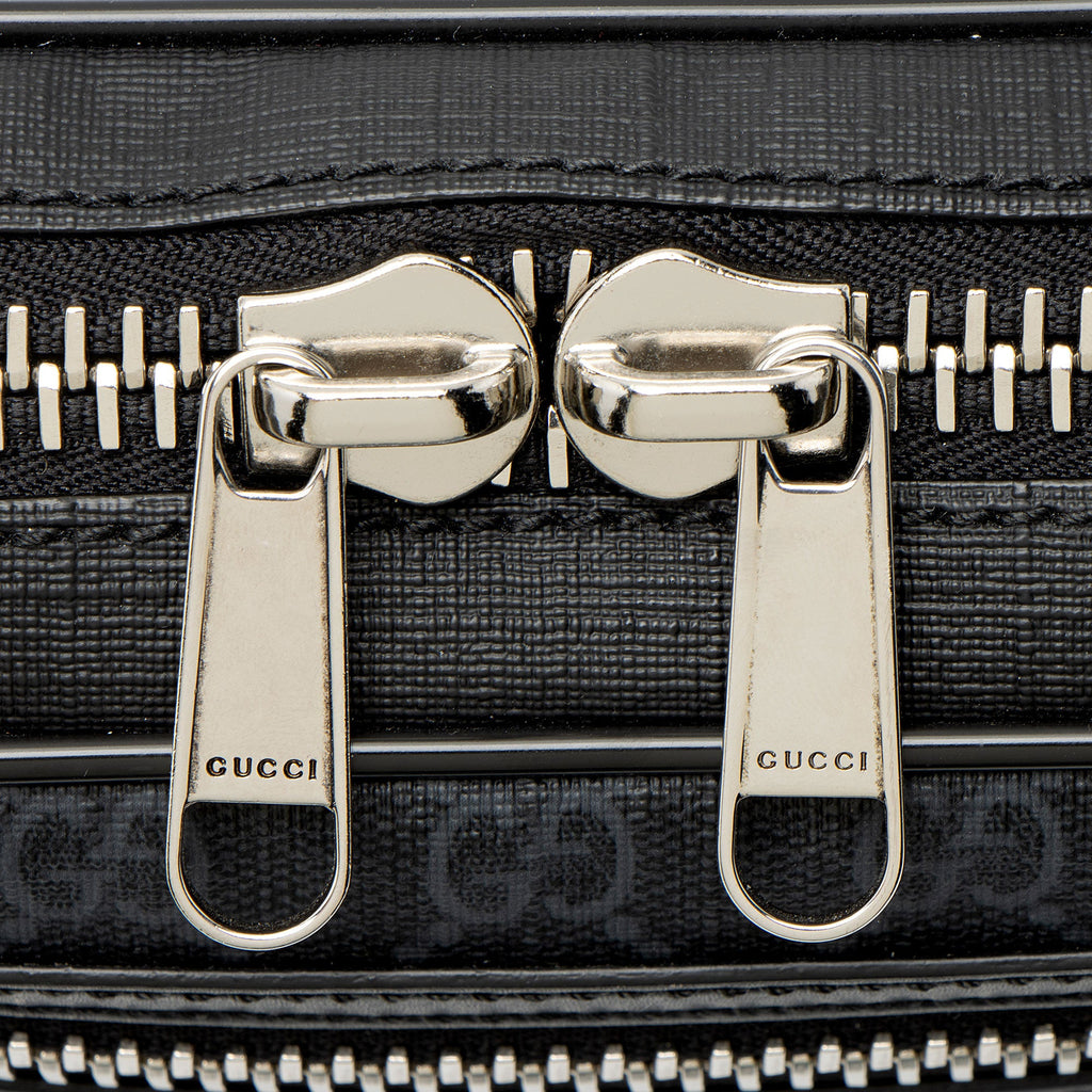 Gucci GG Supreme Web Zip Belt Bag