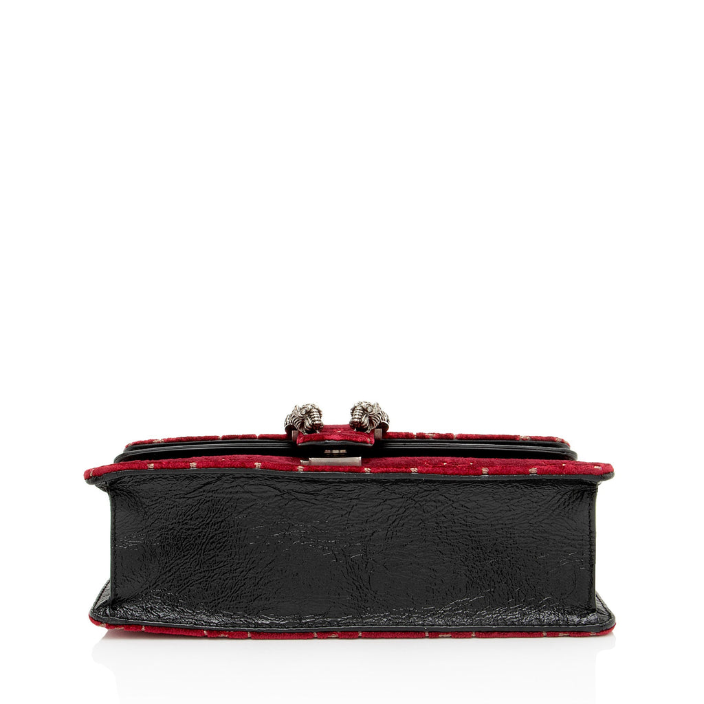 Gucci GG Velvet Crystal Dionysus Medium E/W Shoulder Bag