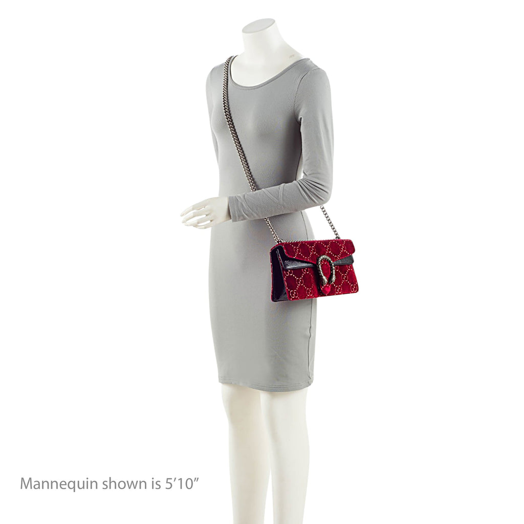 Gucci GG Velvet Crystal Dionysus Medium E/W Shoulder Bag