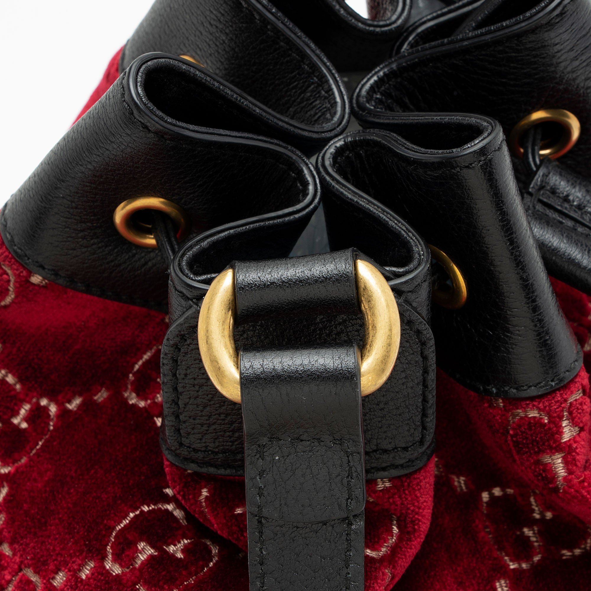 Gucci GG Velvet Web Bucket Bag