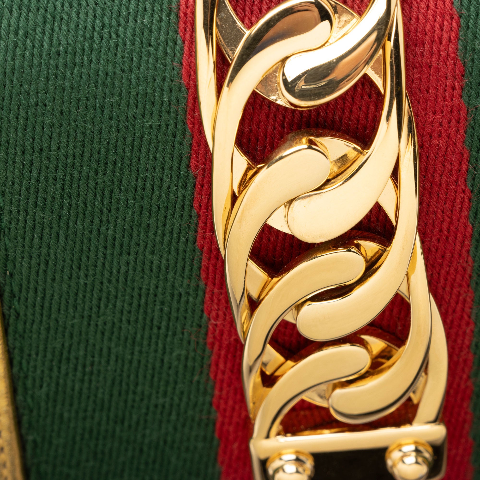 Gucci GG Velvet Web Sylvie Mini Top Handle (SHF-G3UDXc)