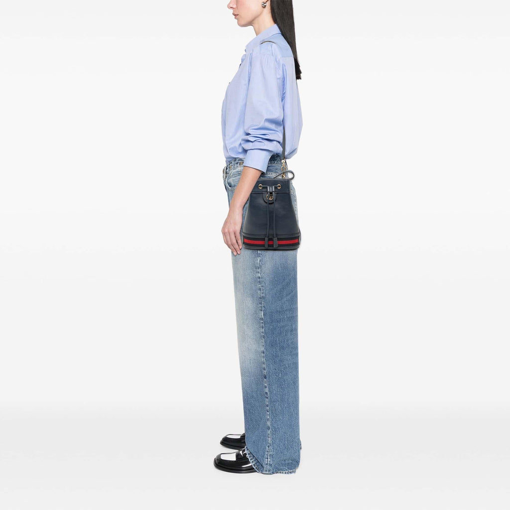 Gucci GG Web Ophidia Bucket Bag