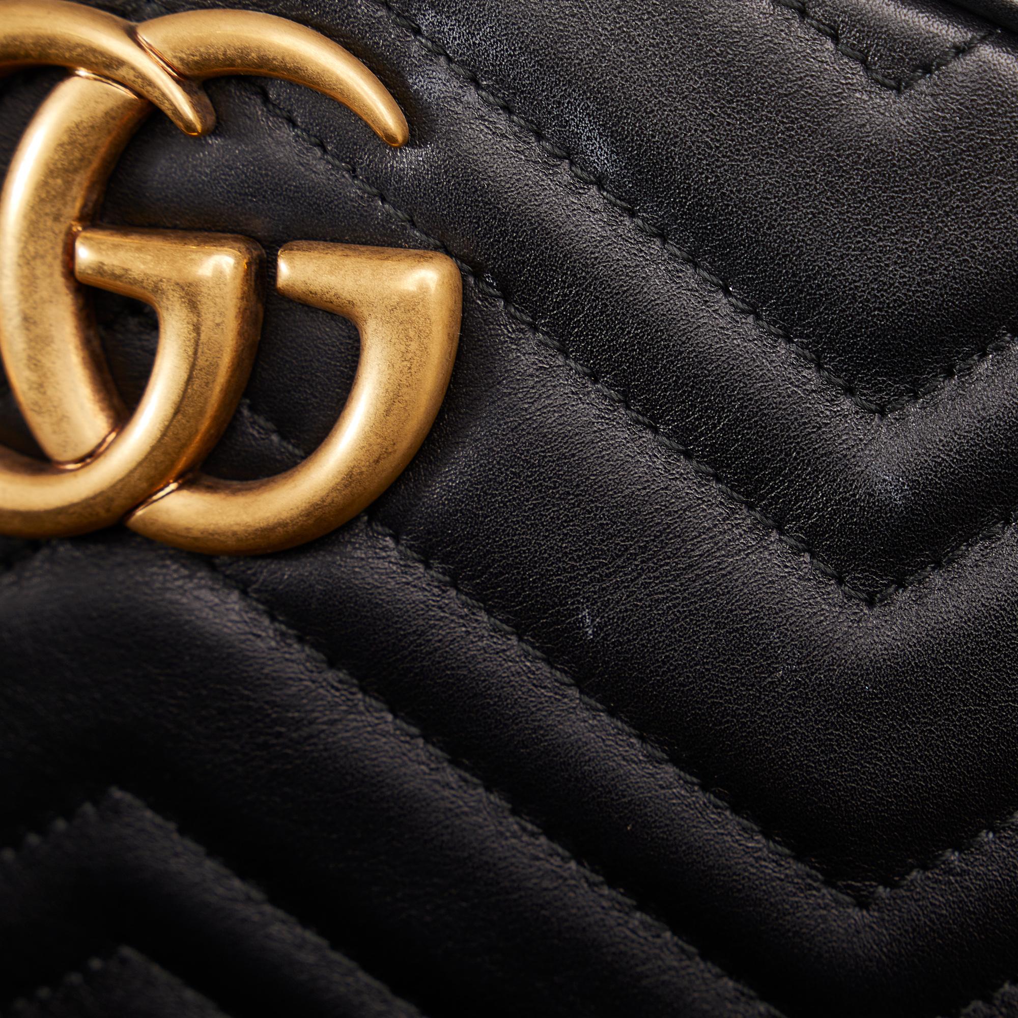 Gucci Gg Marmont Matelasse Belt Bag (SHG-FpHiDN)