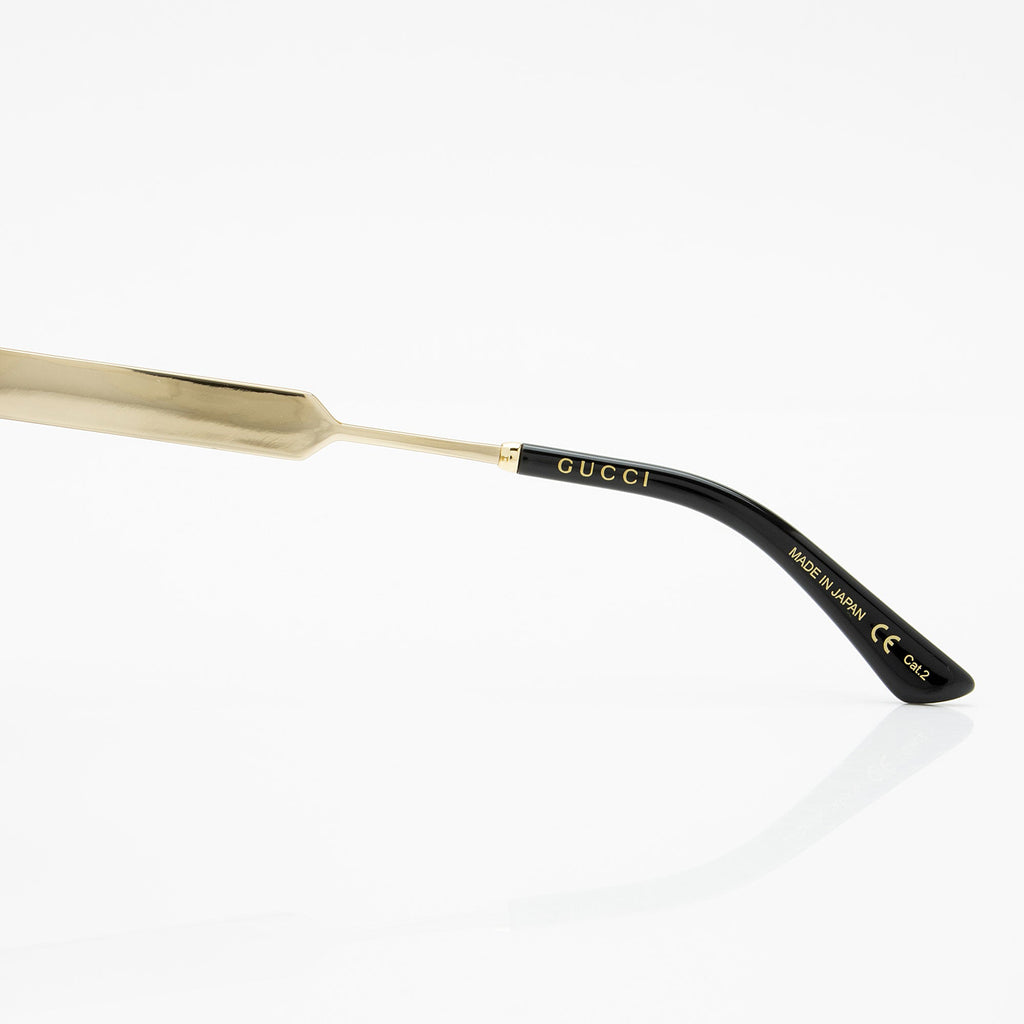 Gucci Glitter Web Sylvie Interlocking G Cat Eye Sunglasses