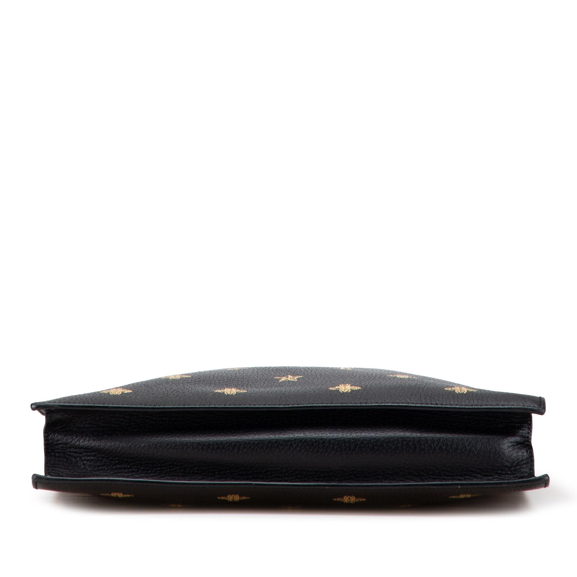 Gucci Grained Calfskin Bee Star Vertical Tote