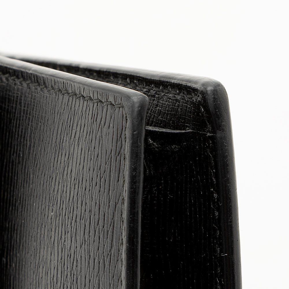 Gucci Grained Calfskin Interlocking G Chain Wallet (SHF-21780)