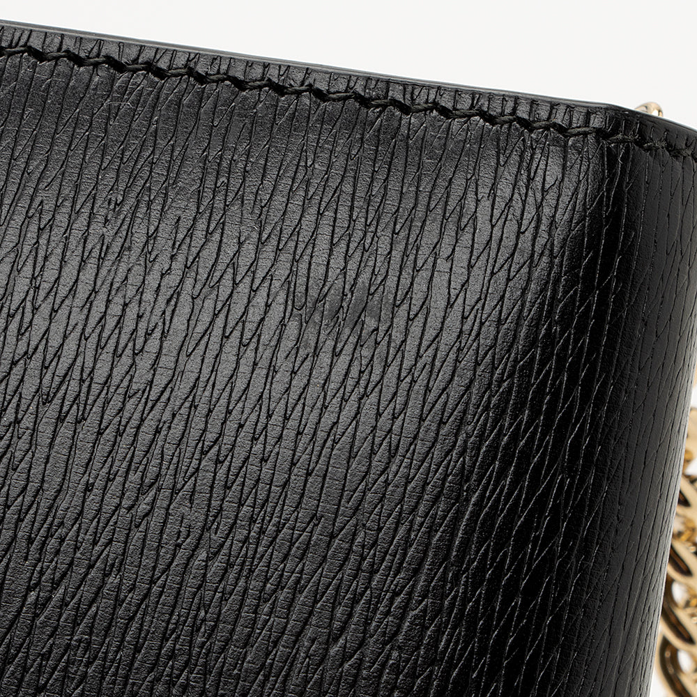 Gucci Grained Calfskin Interlocking G Chain Wallet (SHF-21780)