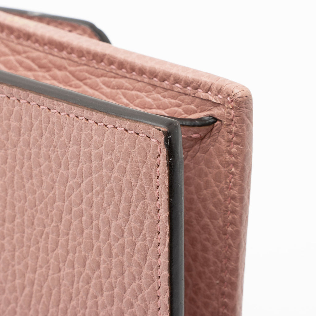 Gucci Grained Calfskin Interlocking G Chain Wallet