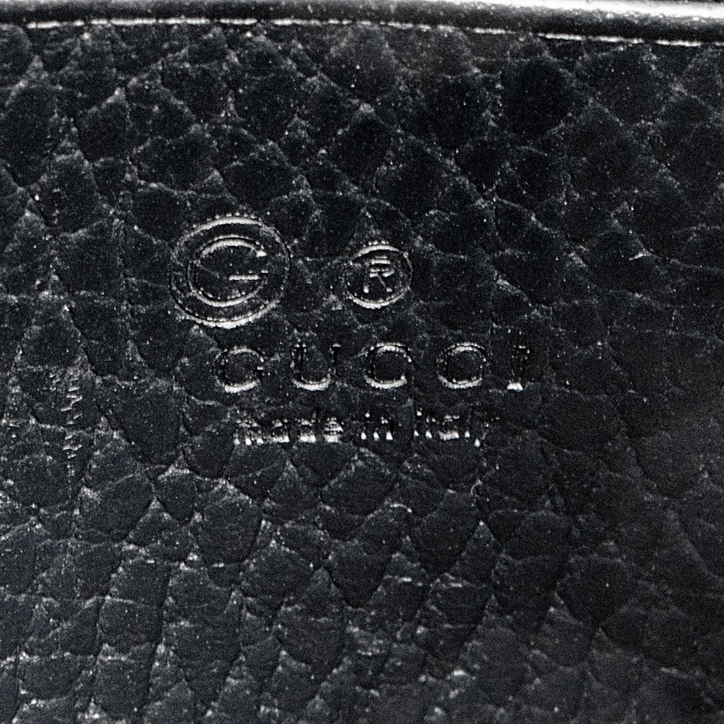 Gucci Grained Calfskin Interlocking G Chain Wallet
