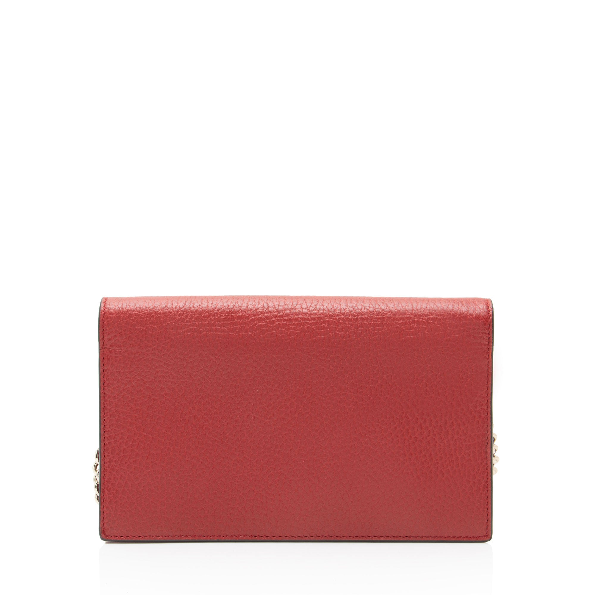 Gucci Grained Calfskin Interlocking G Chain Wallet