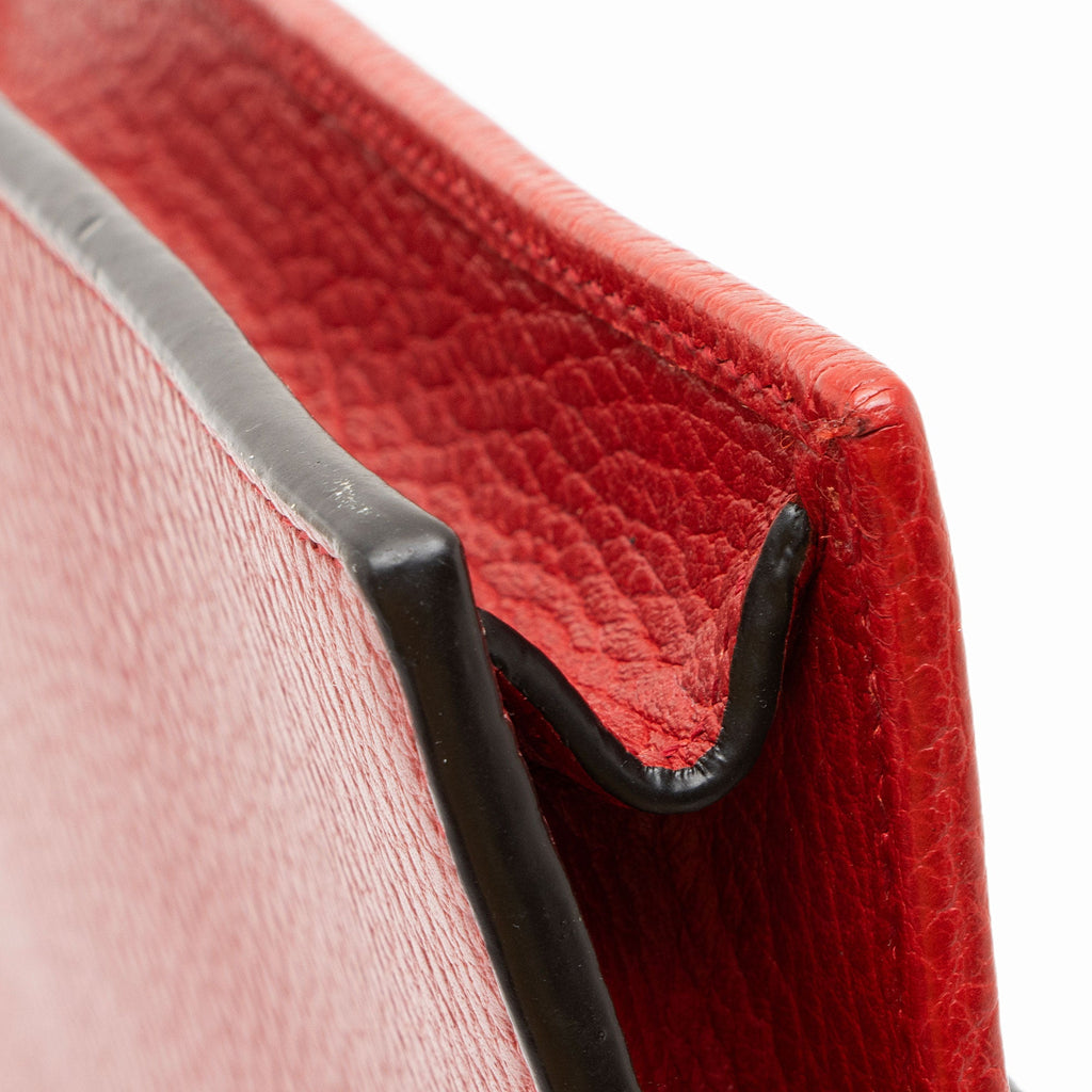 Gucci Grained Calfskin Interlocking G Chain Wallet