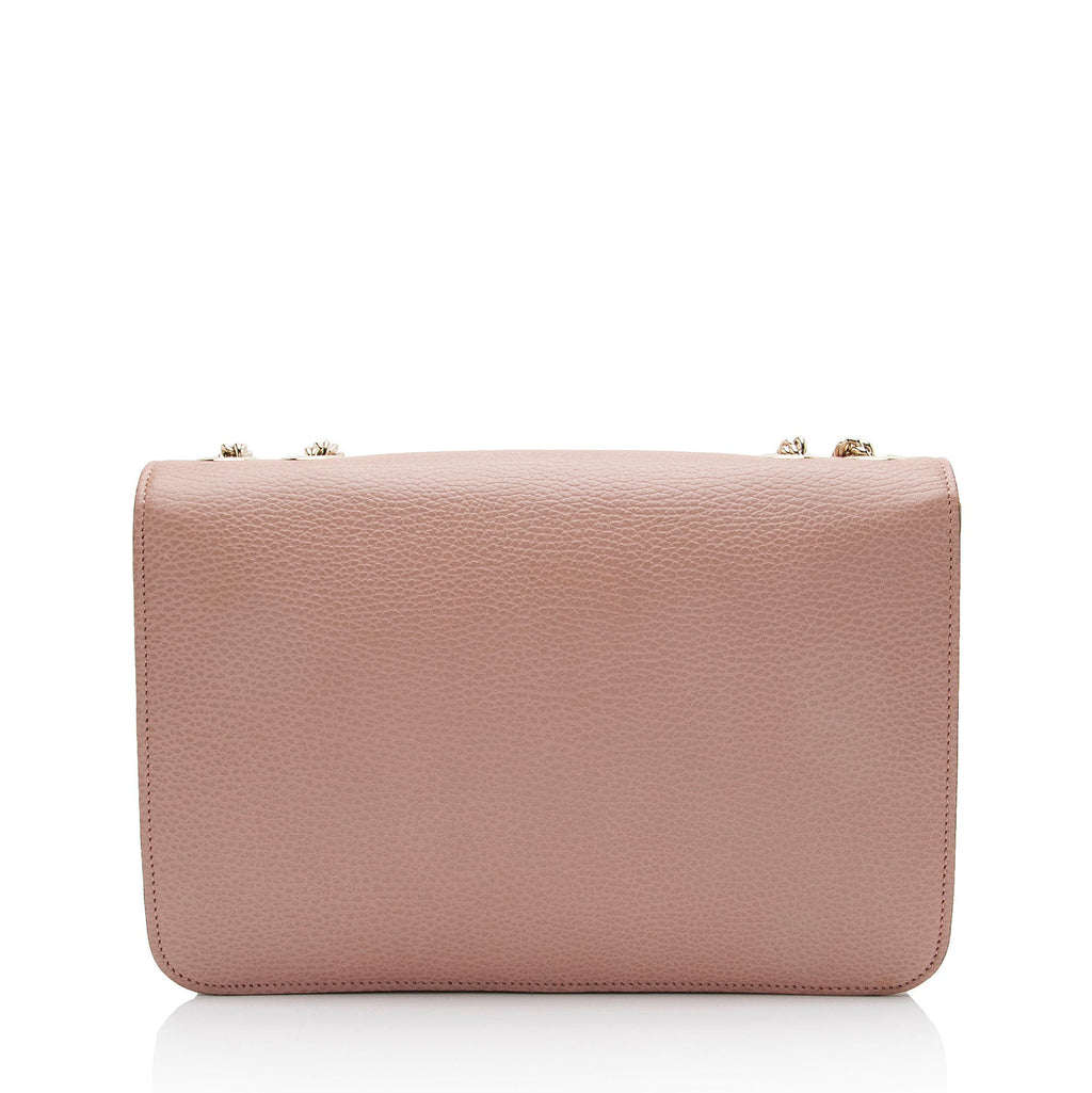 Gucci Grained Calfskin Interlocking G Medium Shoulder Bag