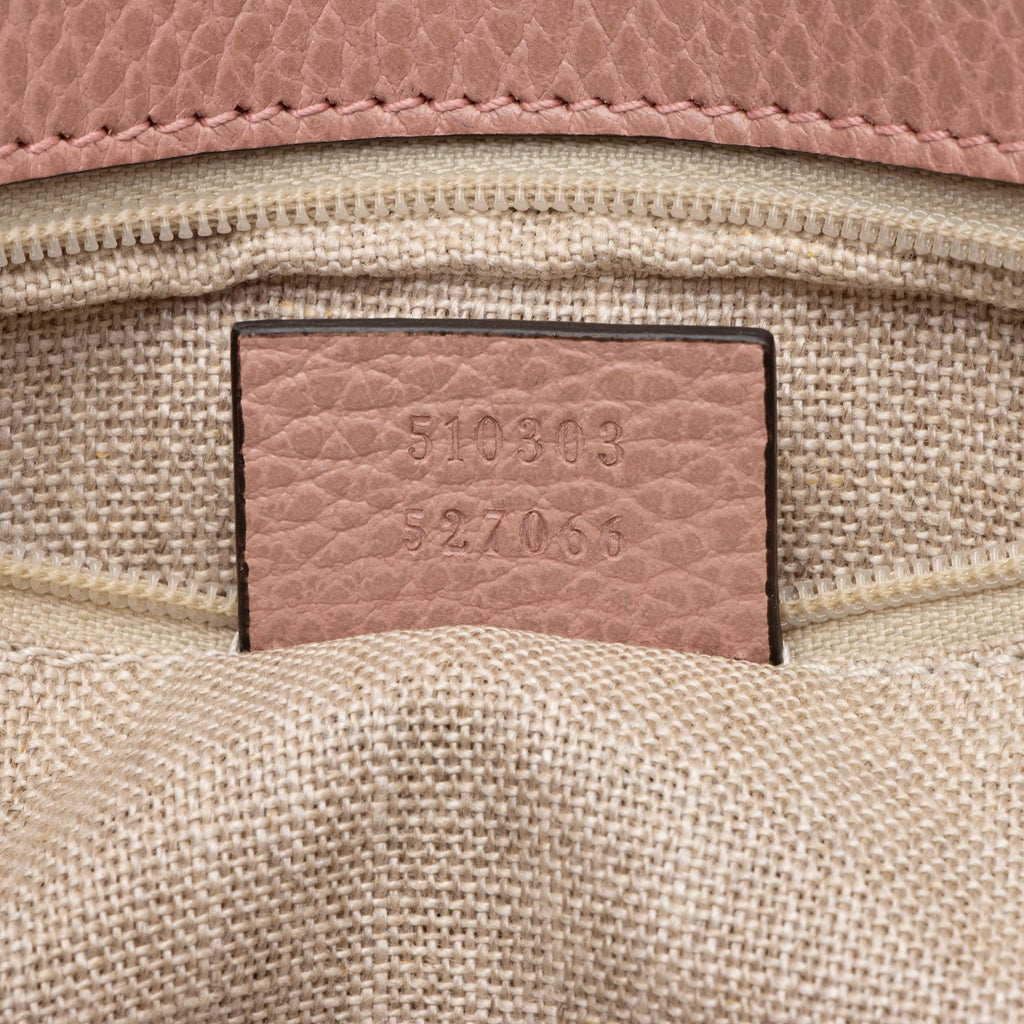 Gucci Grained Calfskin Interlocking G Medium Shoulder Bag