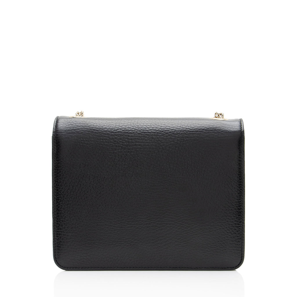 Gucci Grained Calfskin Interlocking G Small Shoulder Bag