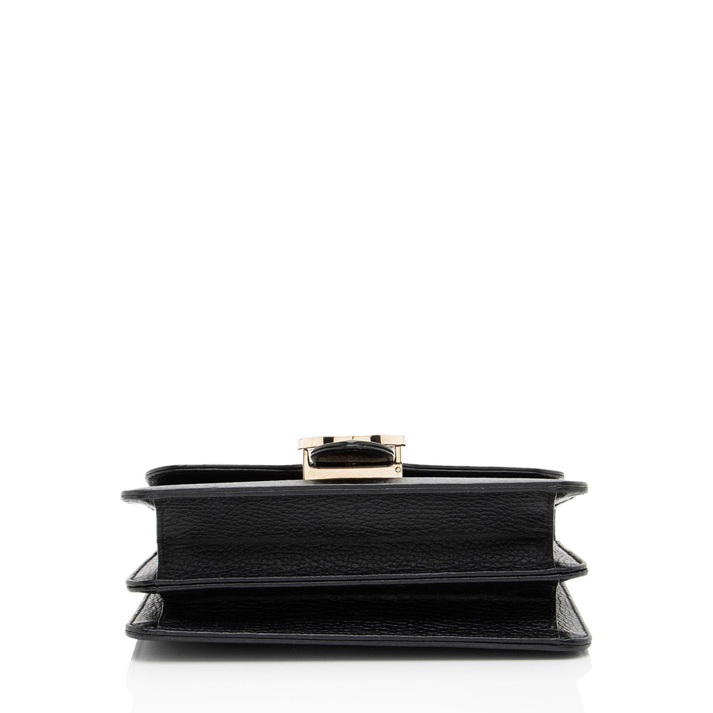 Gucci Grained Calfskin Interlocking G Small Shoulder Bag