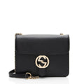 Gucci Grained Calfskin Interlocking G Small Shoulder Bag