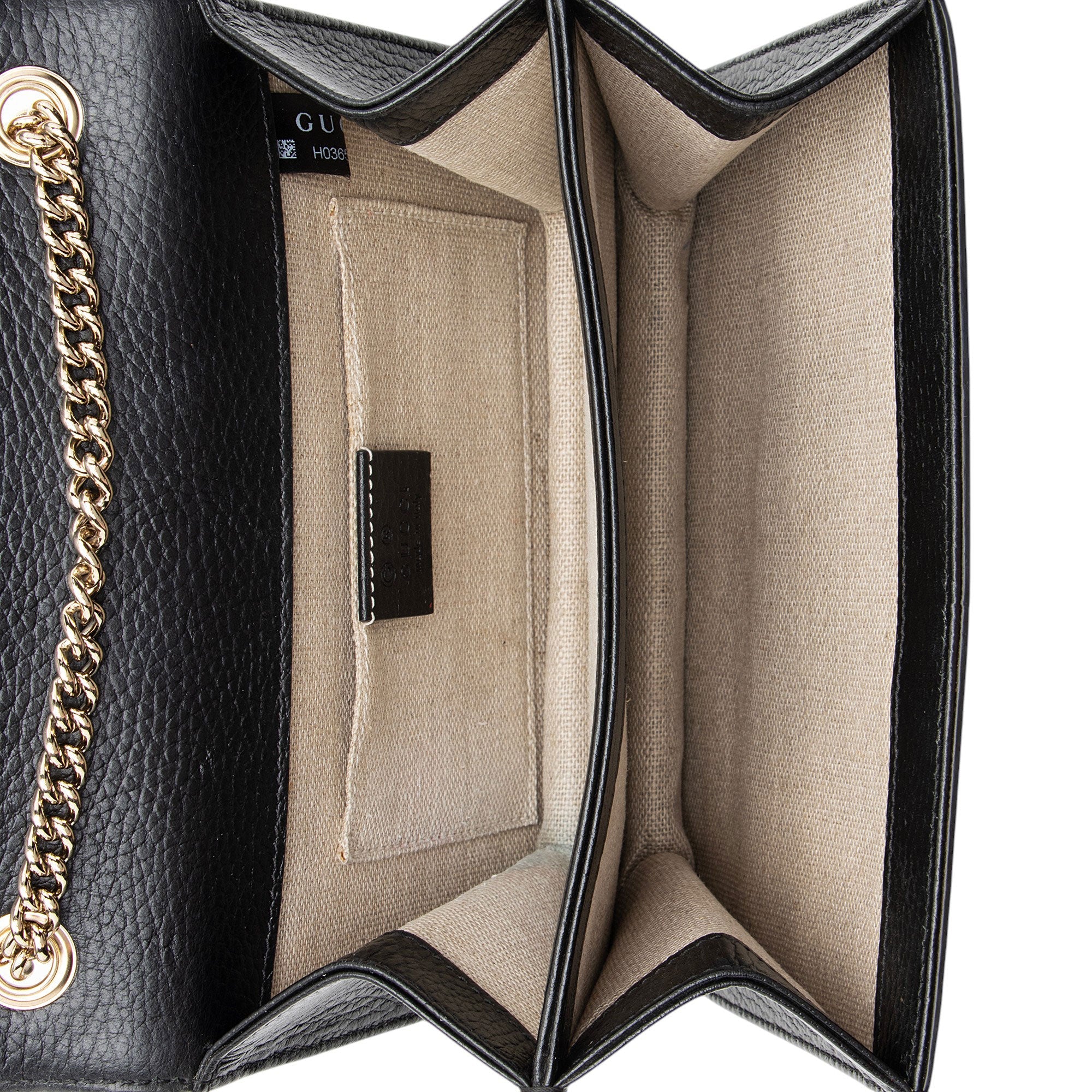 Gucci Grained Calfskin Interlocking G Small Shoulder Bag