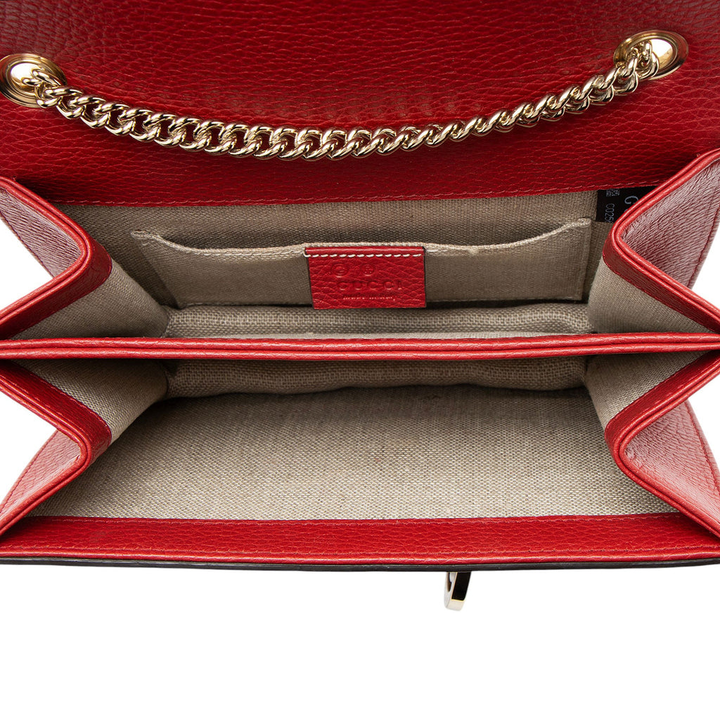 Gucci Grained Calfskin Interlocking G Small Shoulder Bag