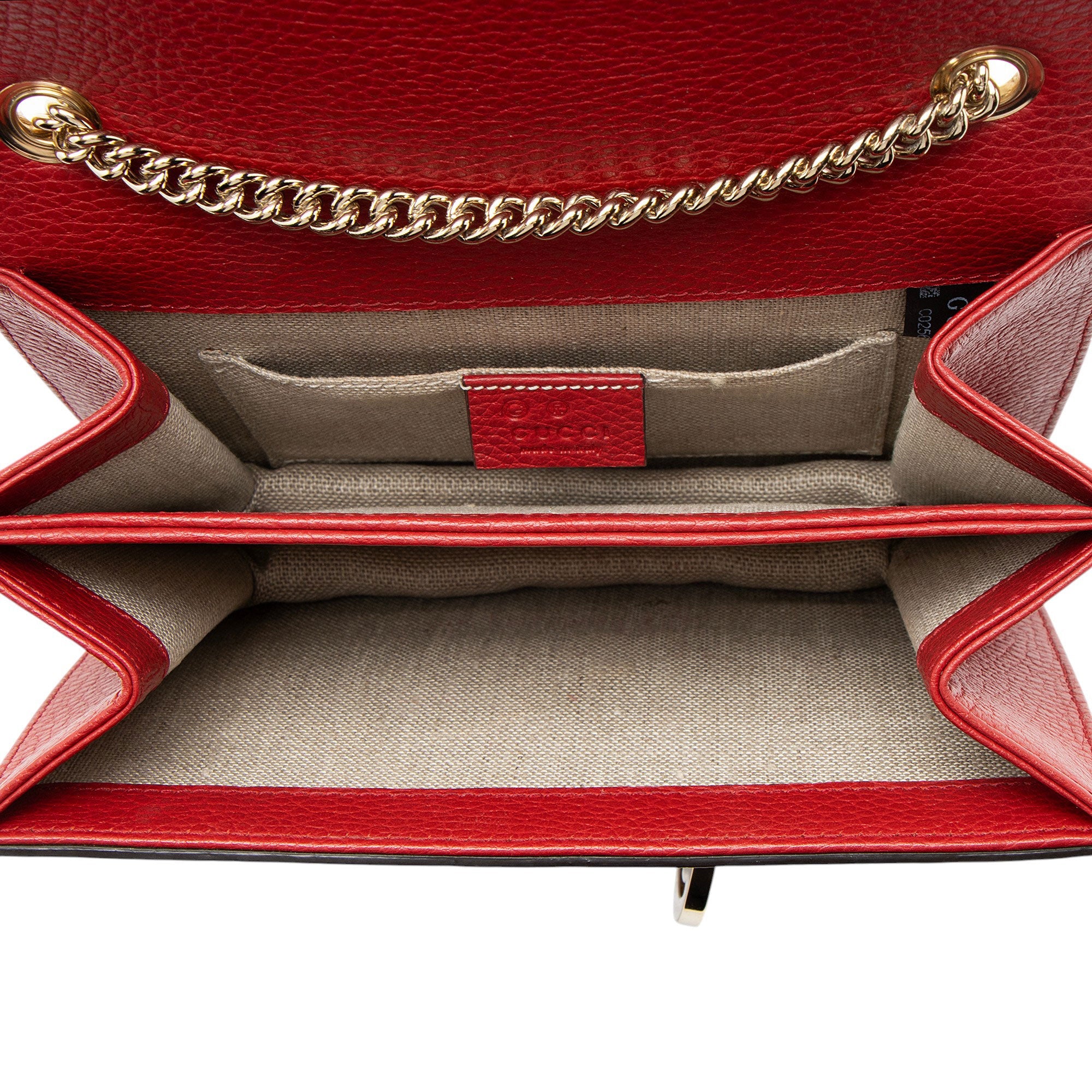 Gucci Grained Calfskin Interlocking G Small Shoulder Bag