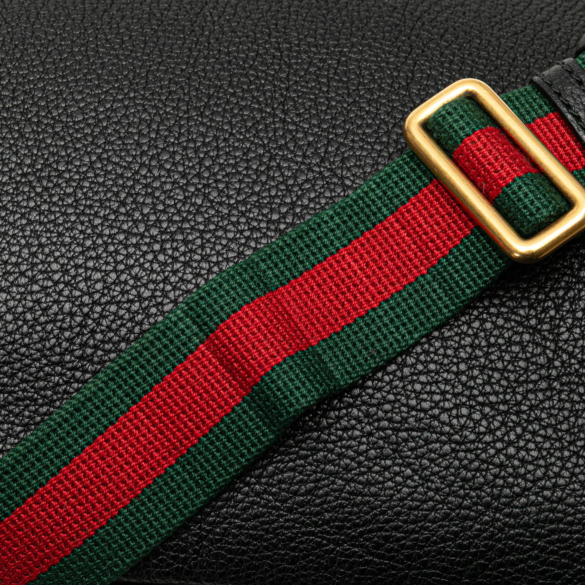 Gucci Grained Calfskin Logo Belt Bag