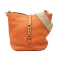 Gucci Grained Calfskin Soft Jackie Bucket Bag