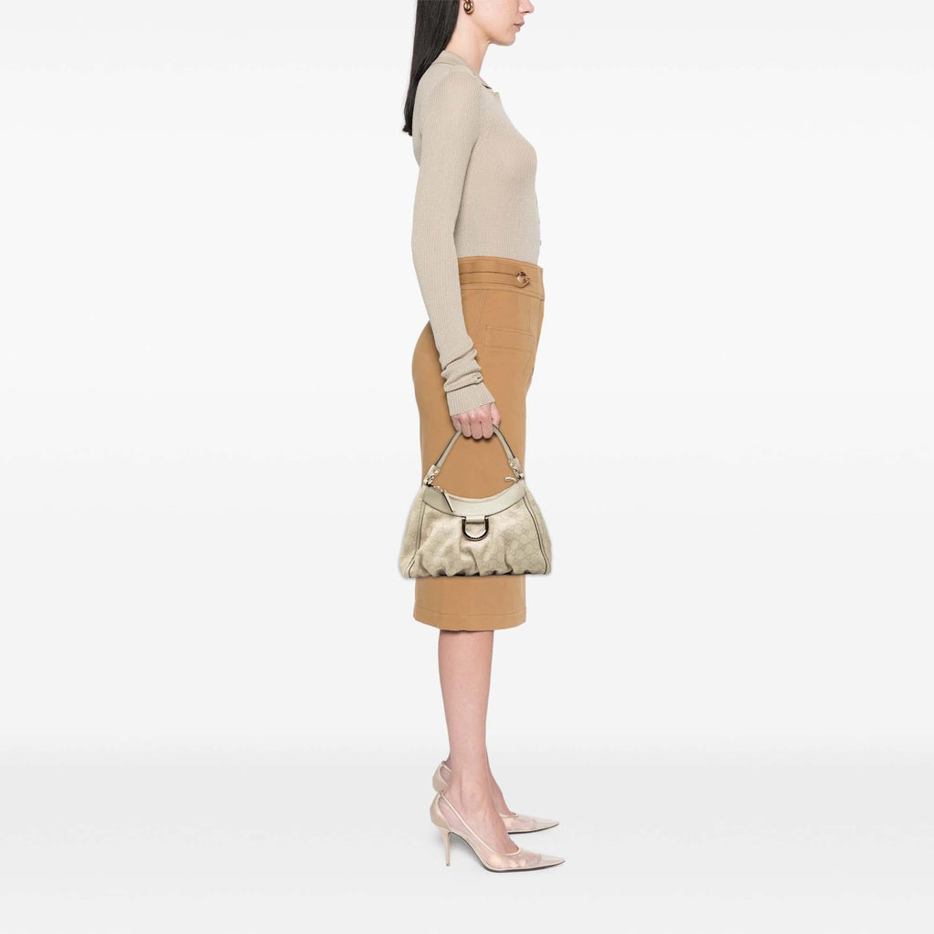 Gucci Guccissima Abbey D Ring Handbag