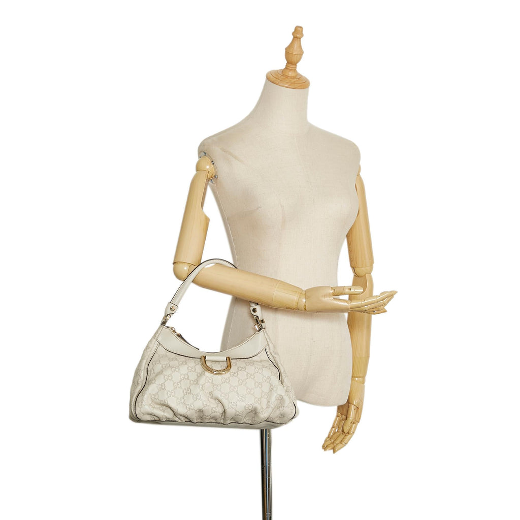 Gucci Guccissima Abbey D-Ring Shoulder Bag (SHG-37750)