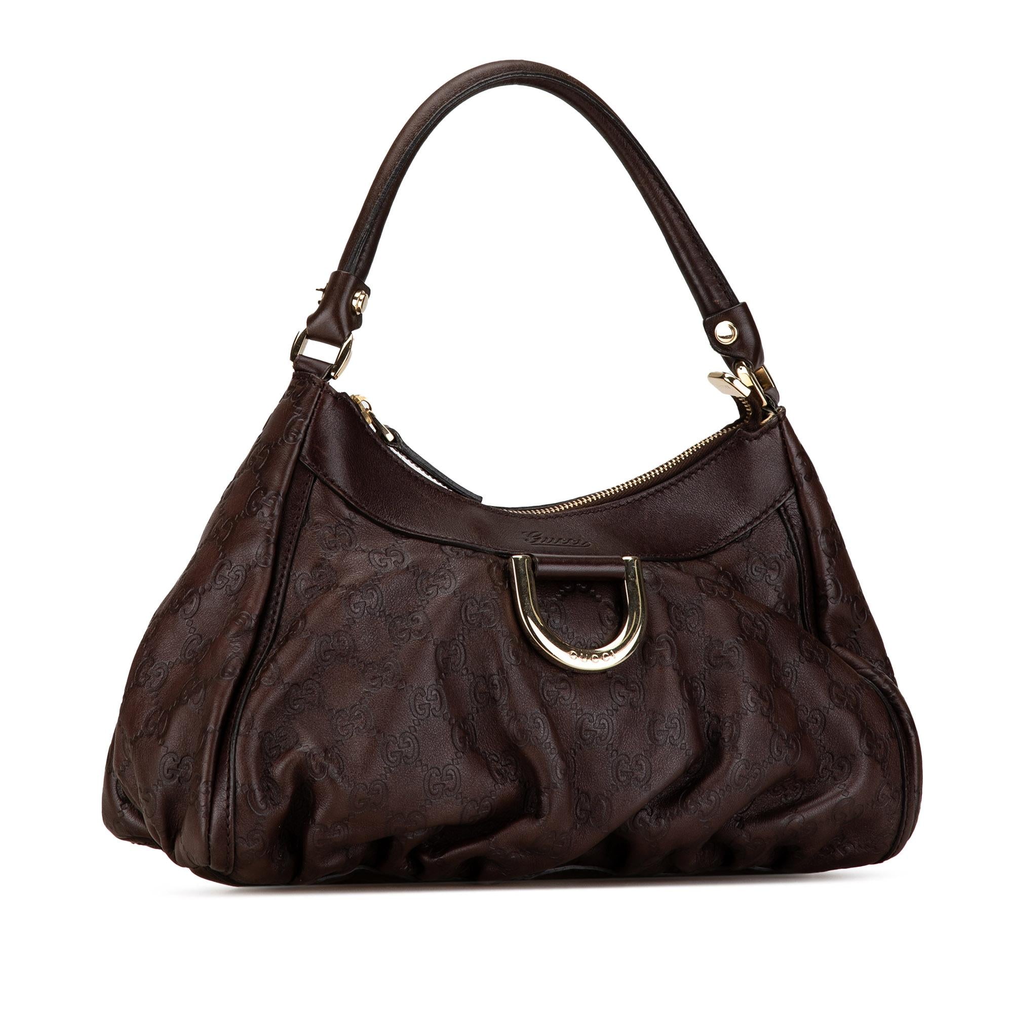 Gucci Guccissima Abbey D-Ring Shoulder Bag (SHG-whjg8l)
