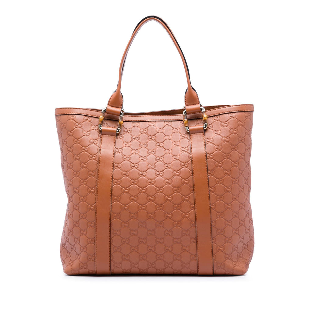 Gucci Guccissima Bamboo Shopper Tote