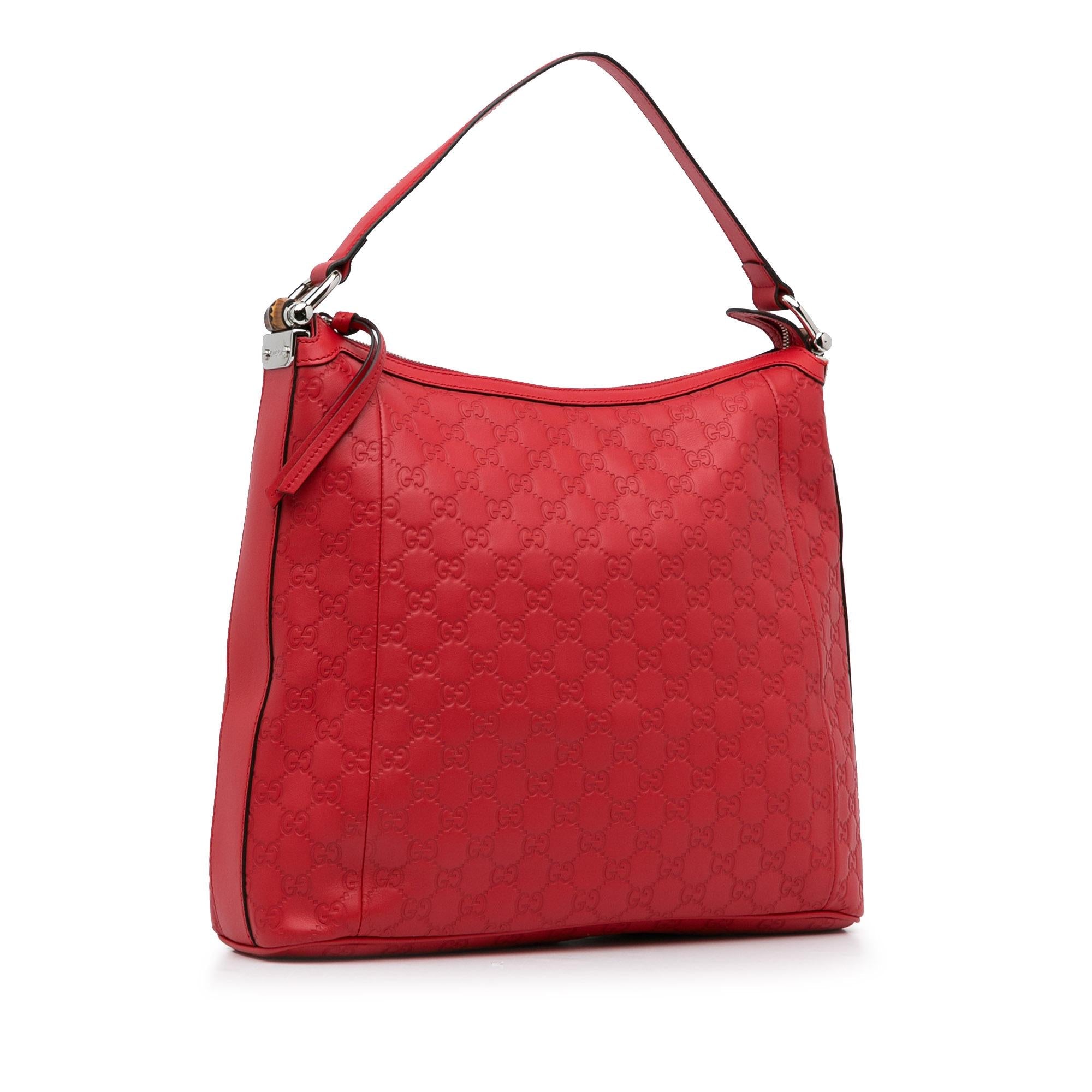 Gucci Guccissima Bamboo Shoulder Bag (SHG-Zkij8n)