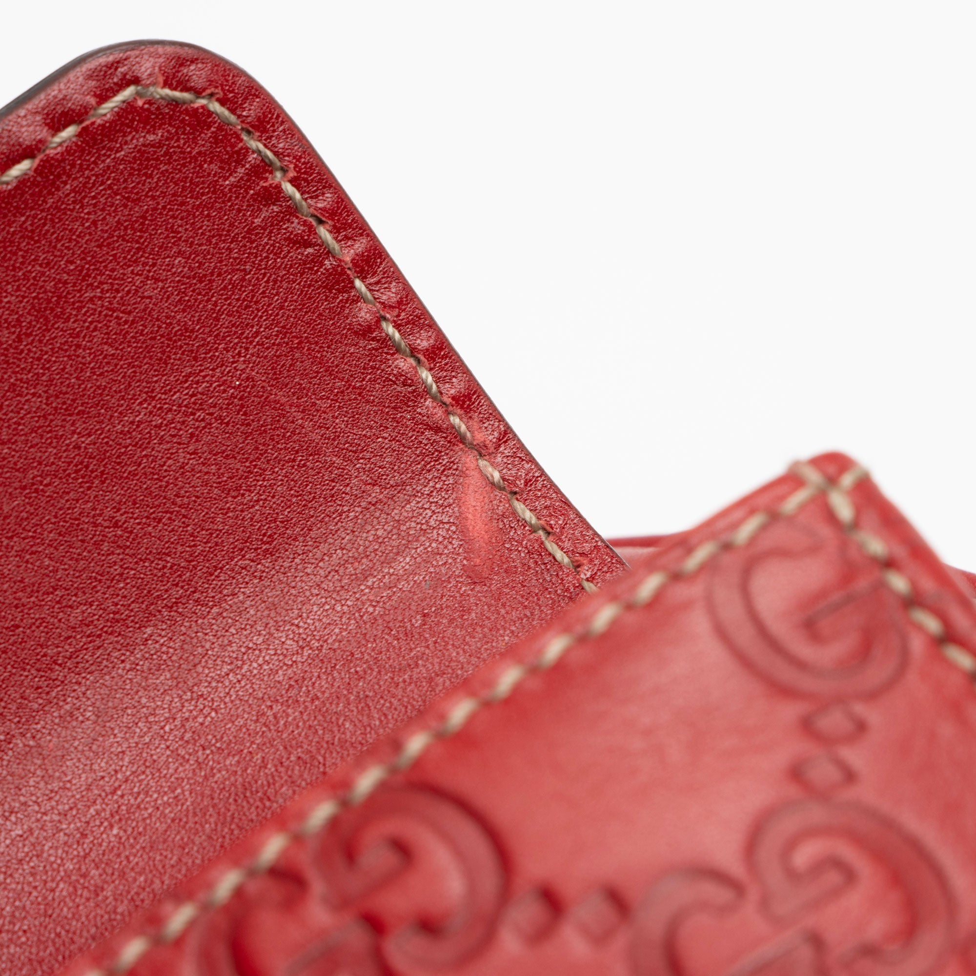 Gucci Guccissima Hearts Double Pocket Satchel (SHF-vNNtte)