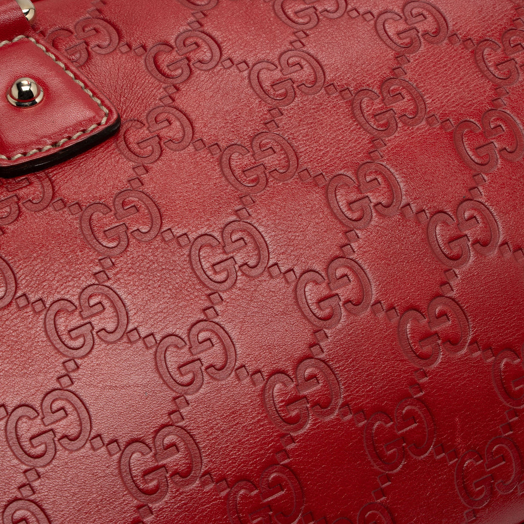 Gucci Guccissima Hearts Double Pocket Satchel (SHF-vNNtte)