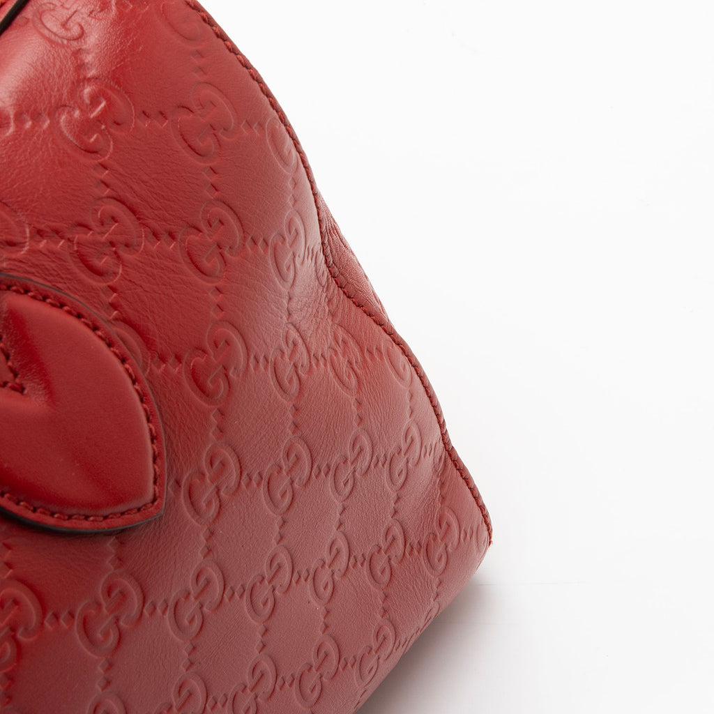 Gucci Guccissima Leather Boston Bag