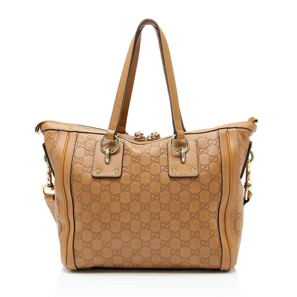 Gucci Guccissima Leather Charm Medium Tote