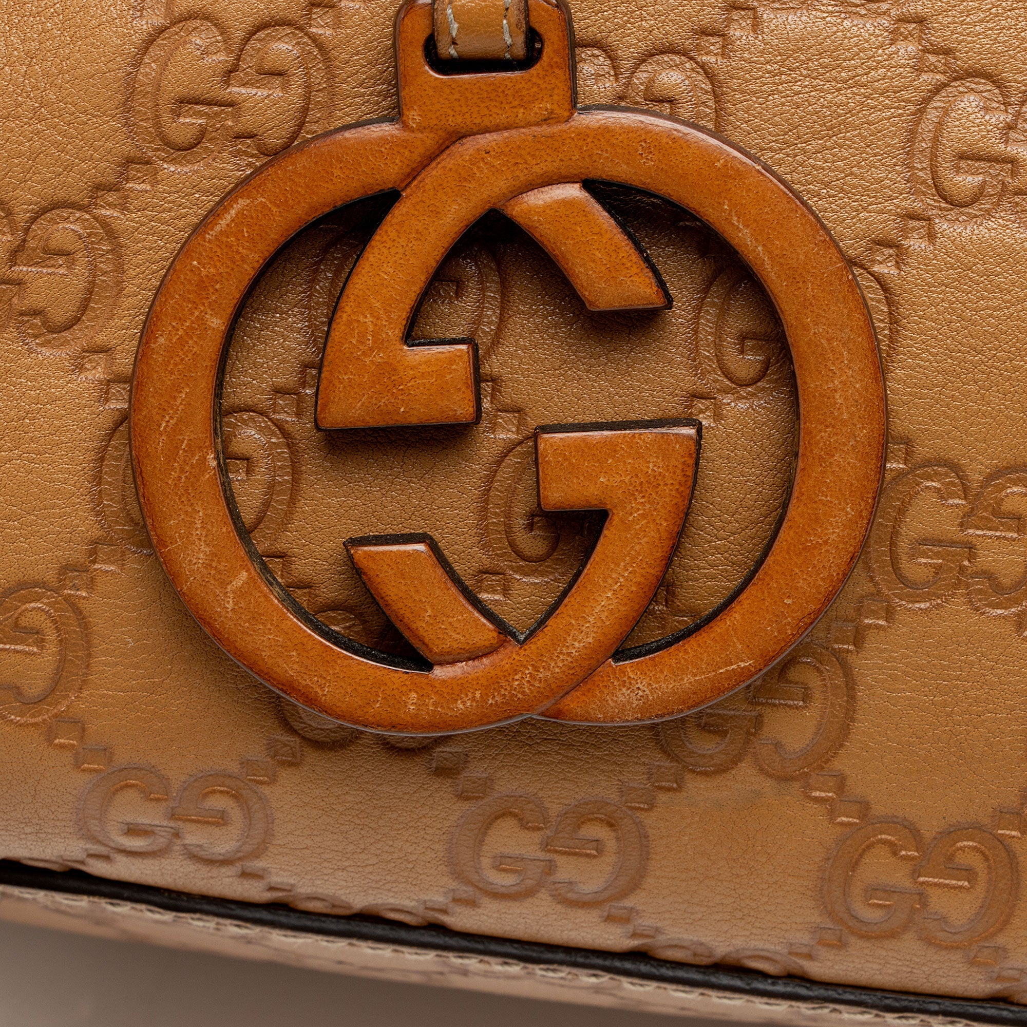 Gucci Guccissima Leather Charm Medium Tote