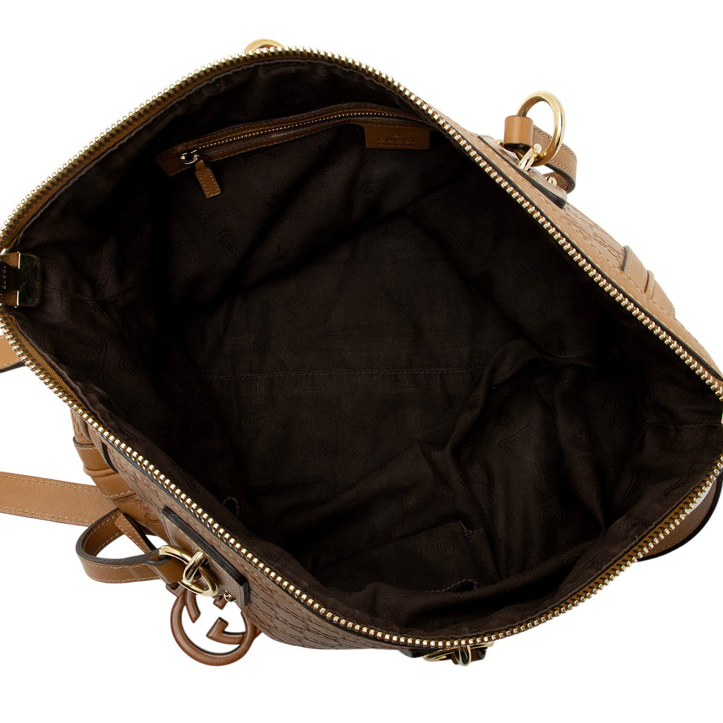 Gucci Guccissima Leather Charm Medium Tote