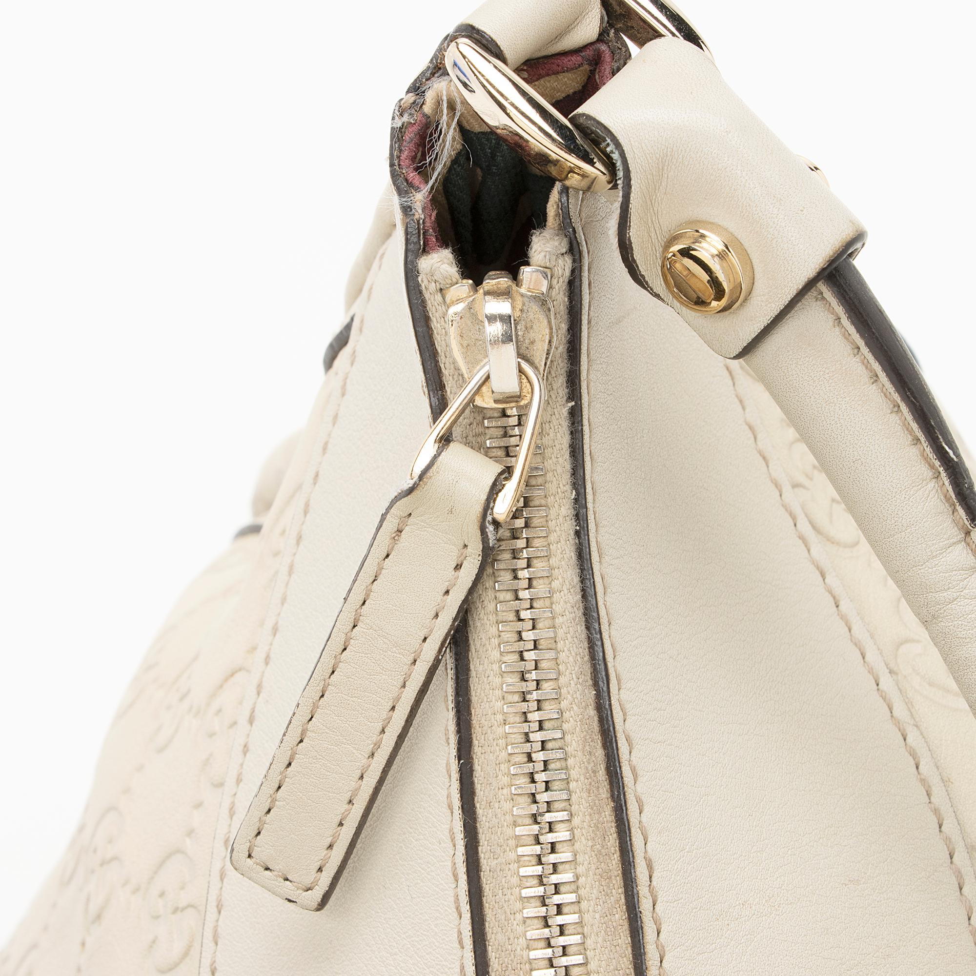 Gucci Guccissima Leather D Ring Medium Hobo (SHF-22364)