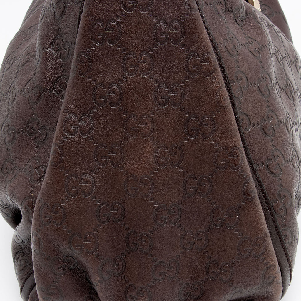 Gucci Guccissima Leather D Ring Medium Hobo (SHF-ppylEJ)