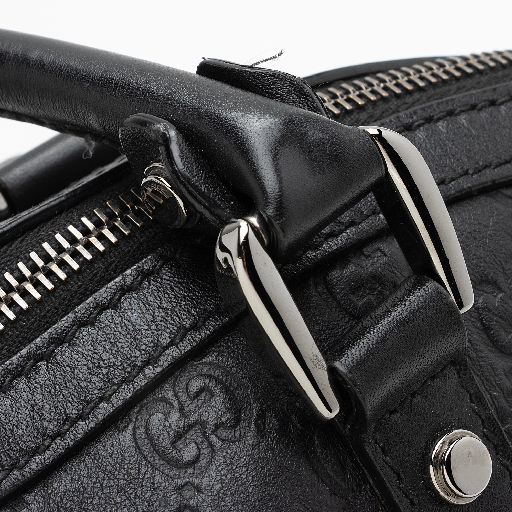 Gucci Guccissima Leather Dome Medium Satchel (SHF-22703)