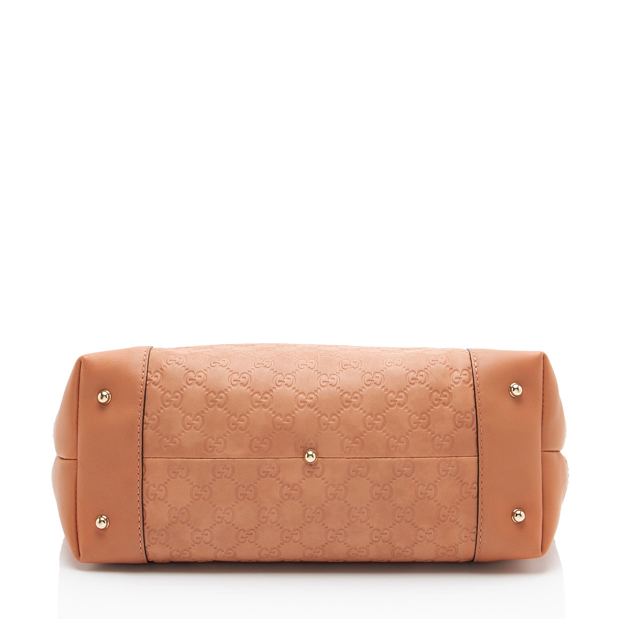 Gucci Guccissima Leather Heart Bit Charm Medium Tote