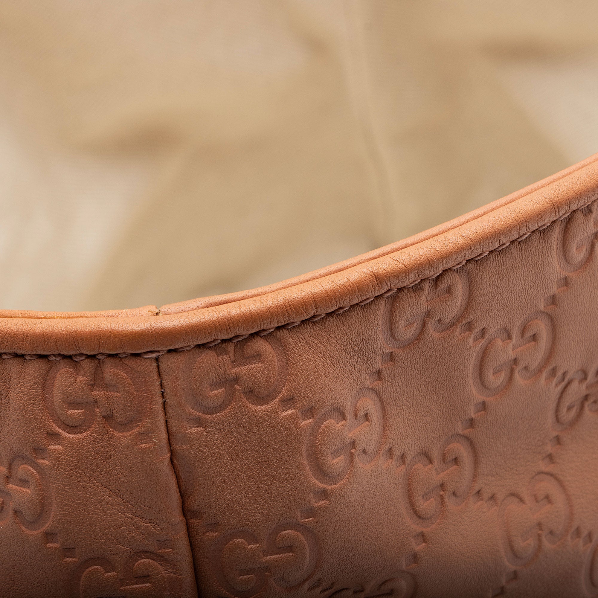 Gucci Guccissima Leather Heart Bit Charm Medium Tote