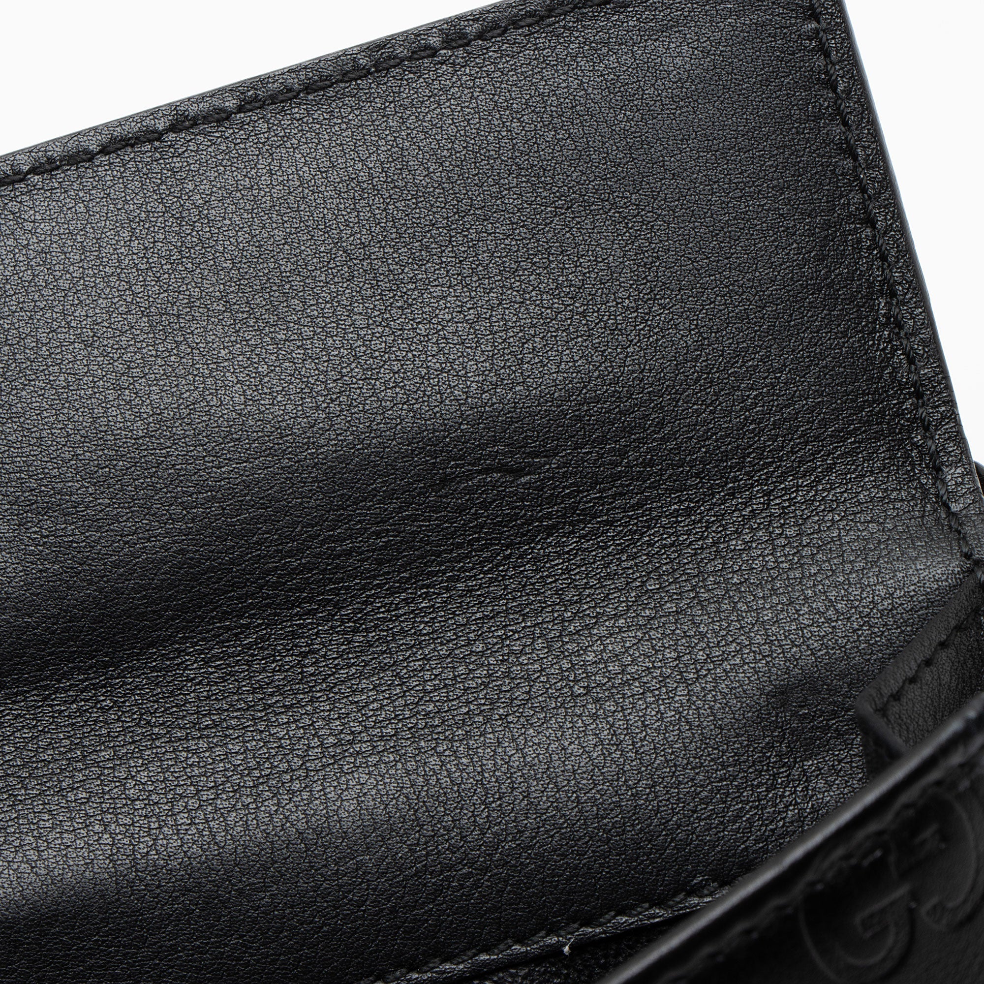 Gucci Guccissima Leather Heart Script Continental Wallet