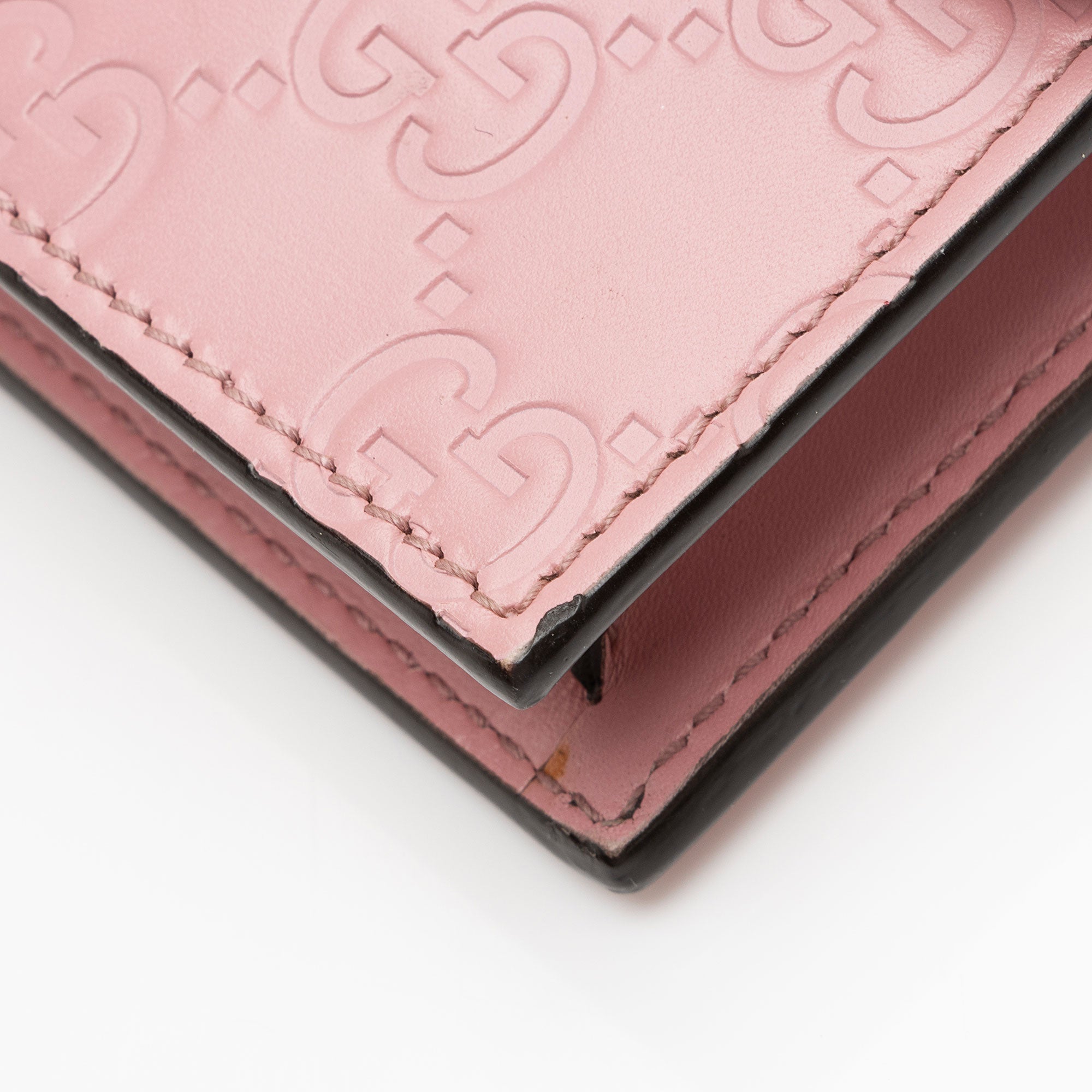 Gucci Guccissima Leather Icon Chain Wallet (SHF-cpfwyX)