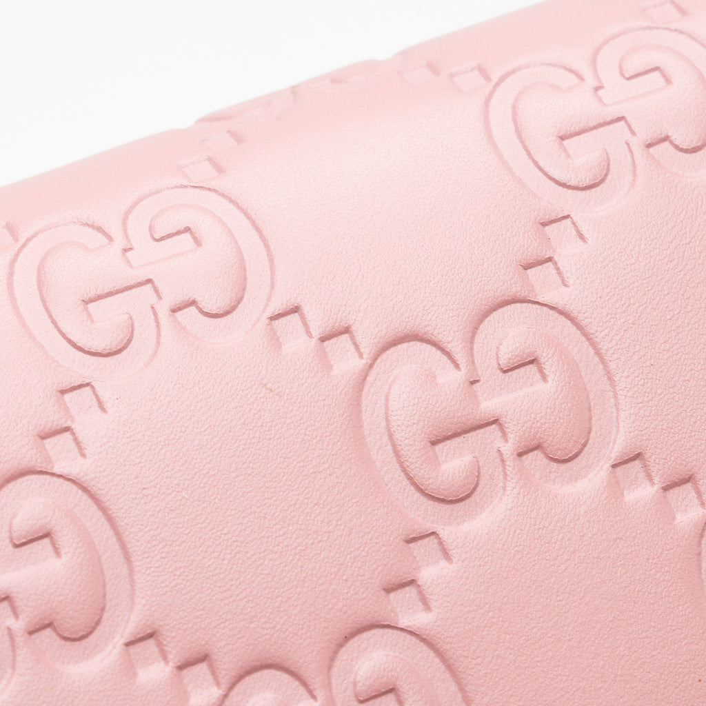 Gucci Guccissima Leather Icon Chain Wallet (SHF-cpfwyX)