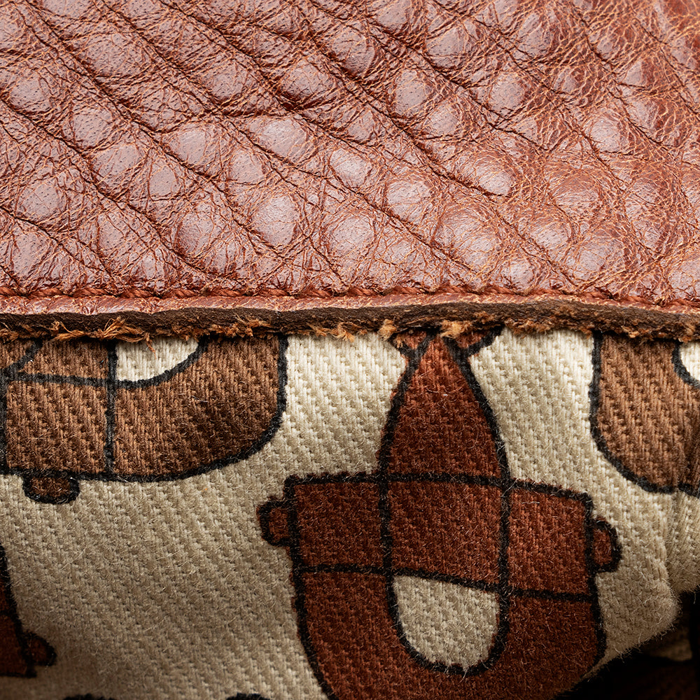 Gucci Guccissima Leather Indy Large Satchel (SHF-19577)