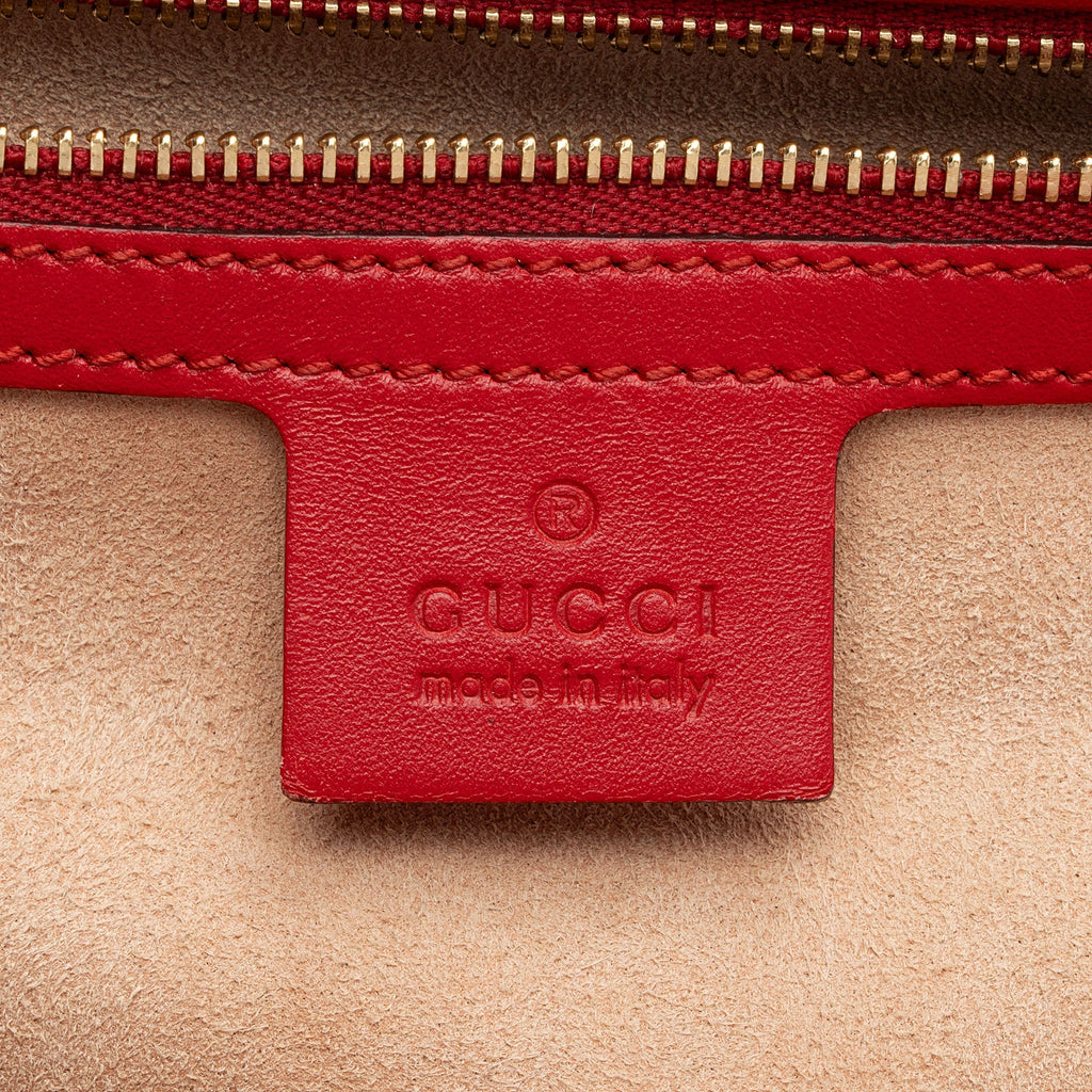 Gucci Guccissima Leather Padlock Medium Shoulder Bag (SHF-fXEhOA)