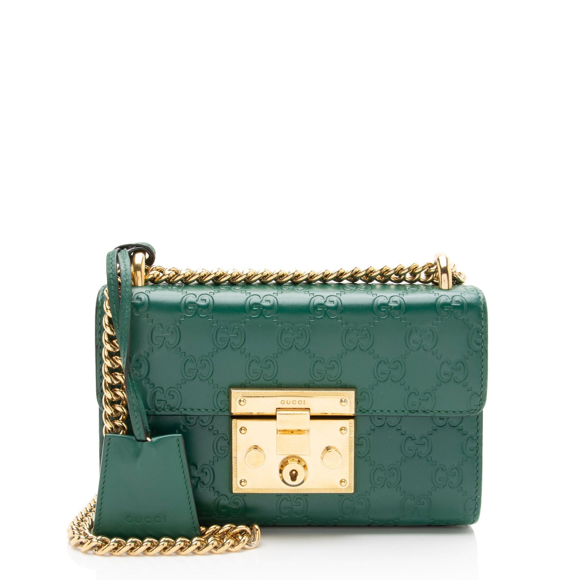Gucci Guccissima Leather Padlock Small Shoulder Bag