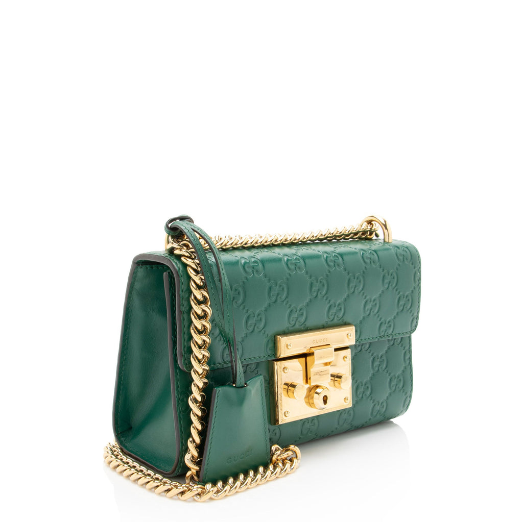 Gucci Guccissima Leather Padlock Small Shoulder Bag