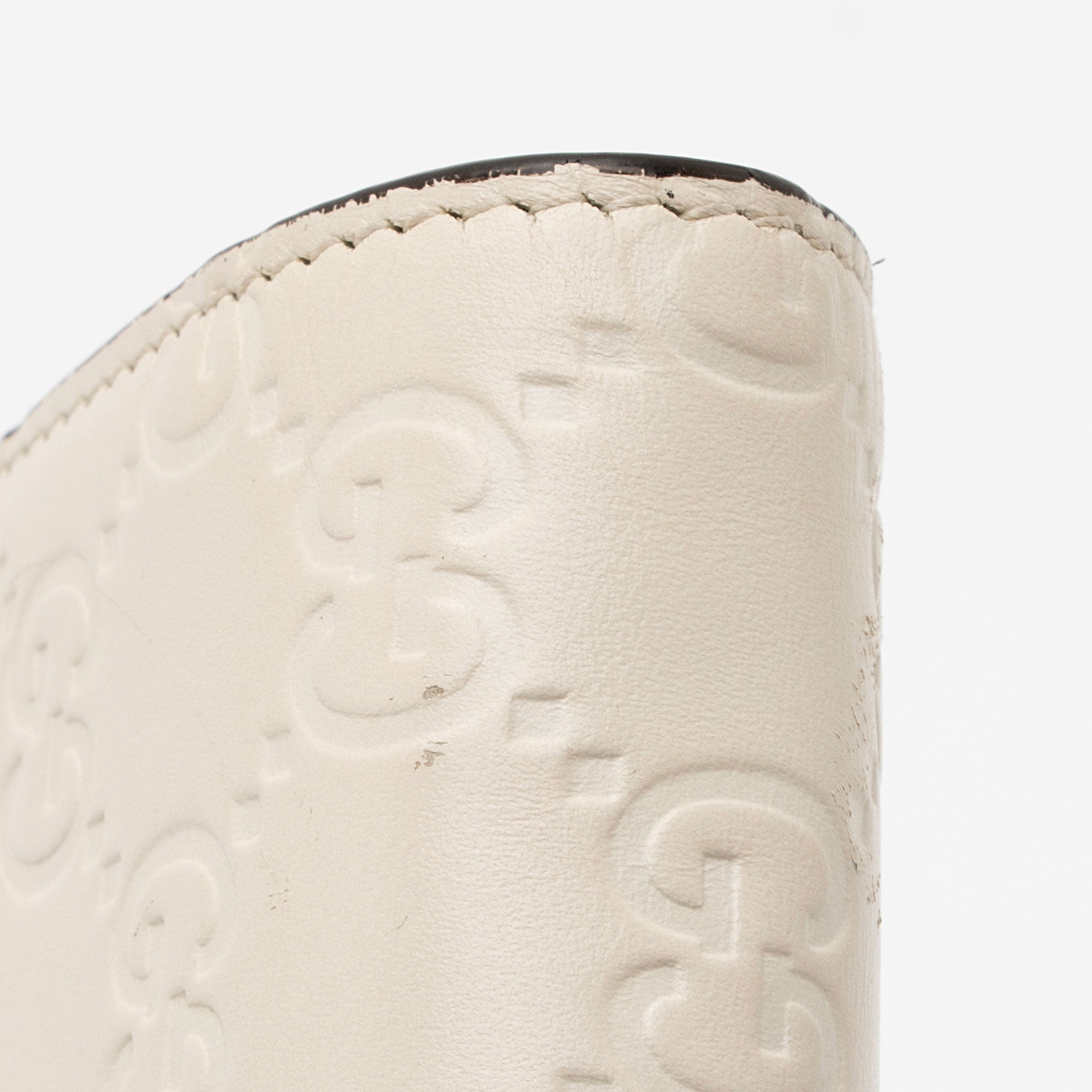 Gucci Guccissima Leather Signature Bow Mini Wallet On Chain Bag (SHF-fAYnZO)